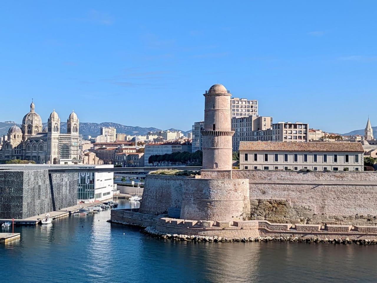 Vue Mer Le Panoramique Vieux-Port De مارسيليا المظهر الخارجي الصورة