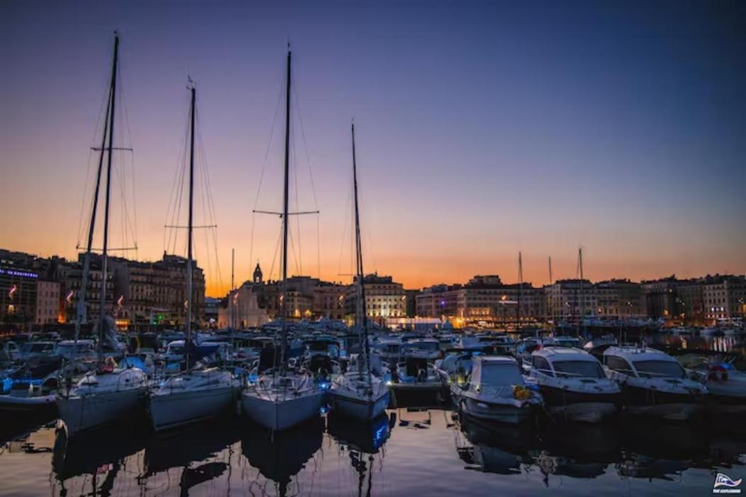 Vue Mer Le Panoramique Vieux-Port De مارسيليا المظهر الخارجي الصورة